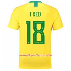 Maillot/Tenue Brésil Fred 18 Domicile Coupe du monde 2018